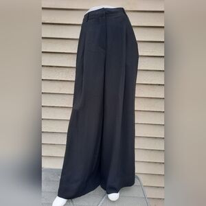 Ulla Johnson Black Pleat Wide Leg Pants  Size 10